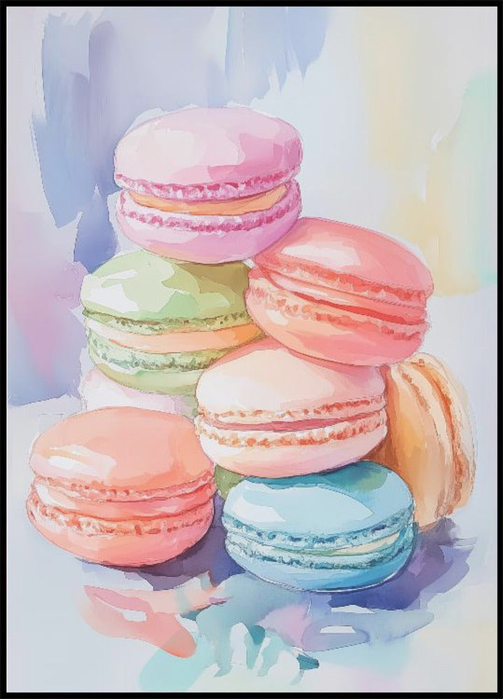 Colorful Macaron Plakat