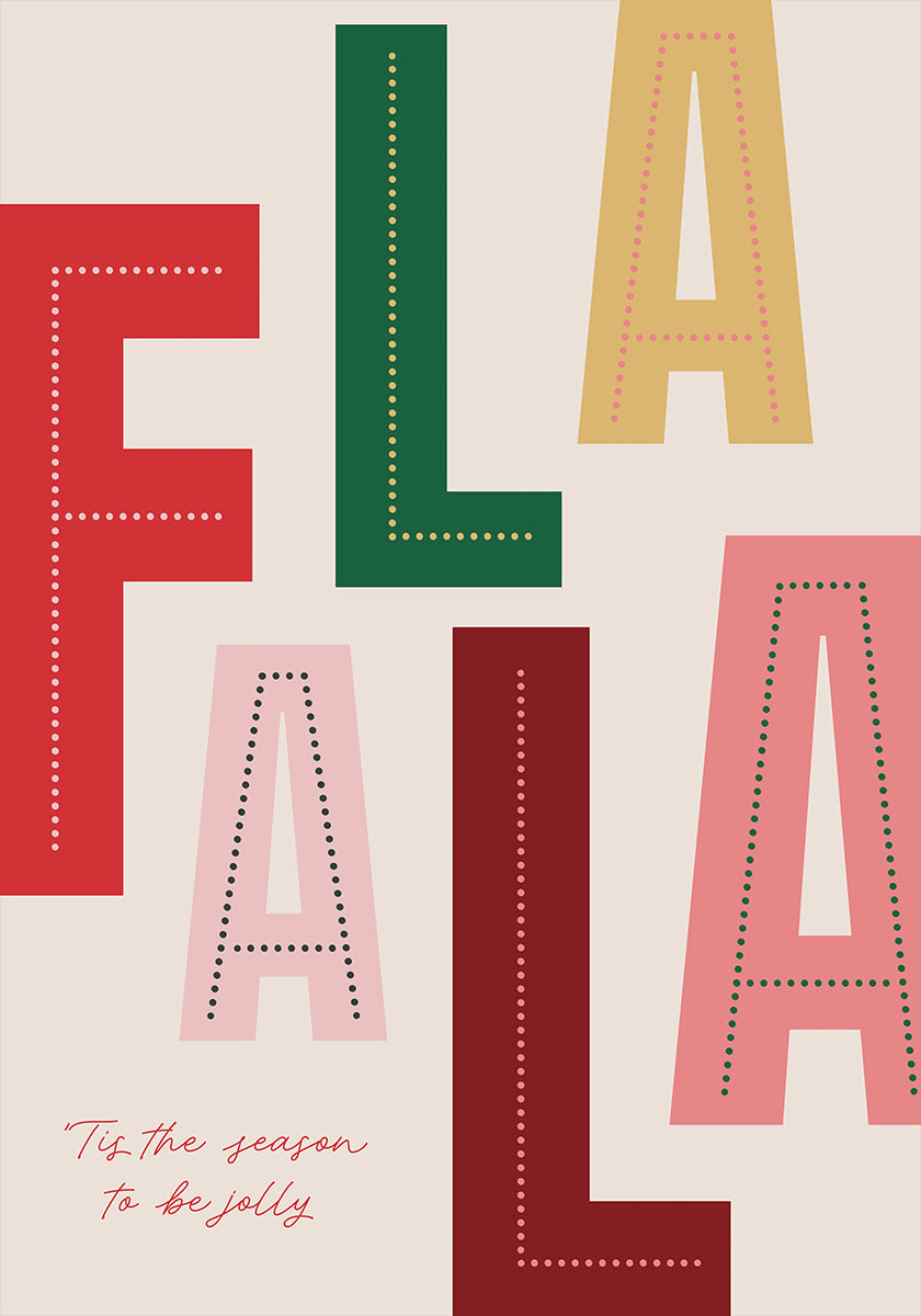 FaLaLa Christmas Season Plakat - Posterbox