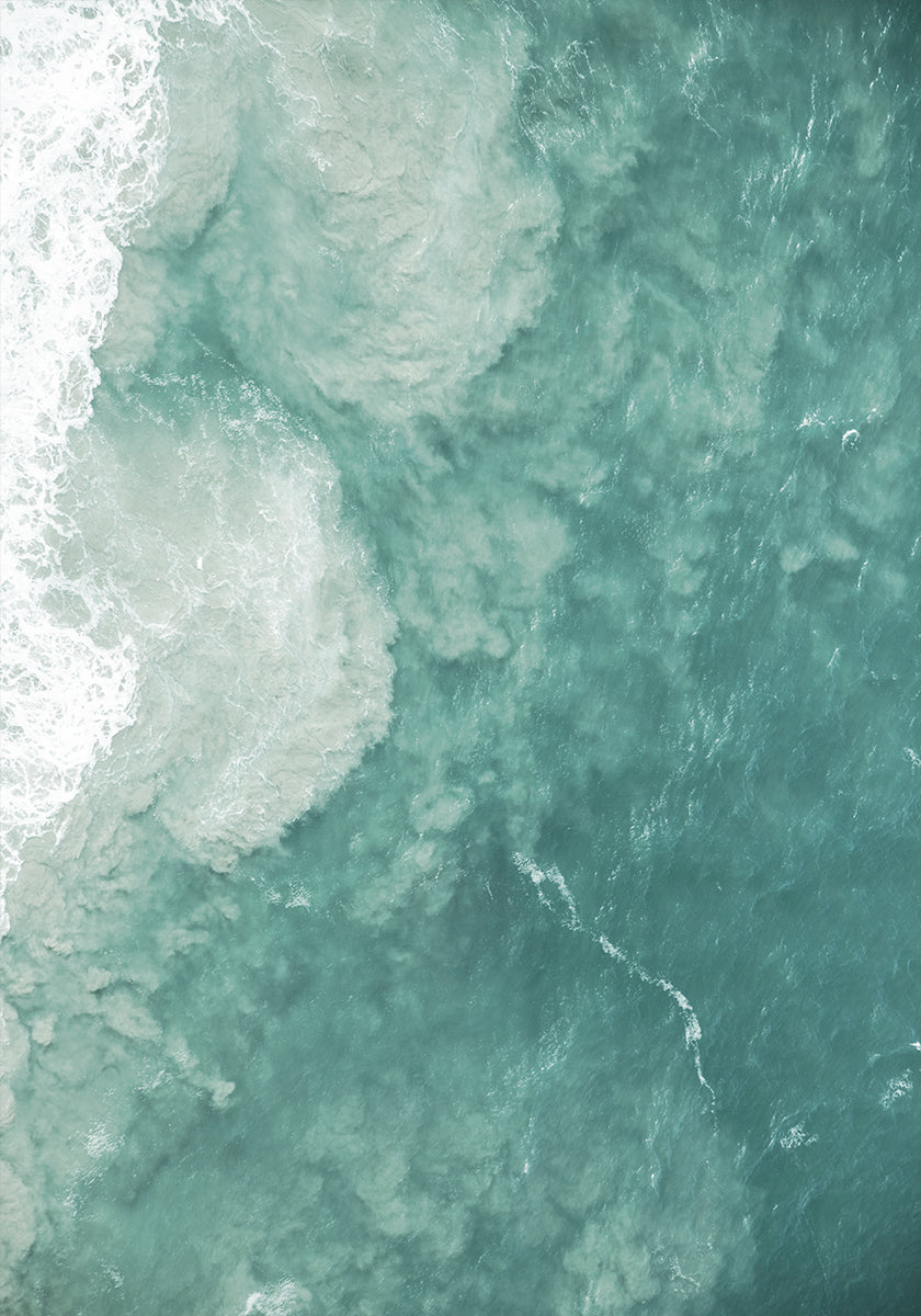 Ocean's Gentle Swirl - Posterbox