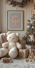 Blue Gingerbread House Plakat - Posterbox