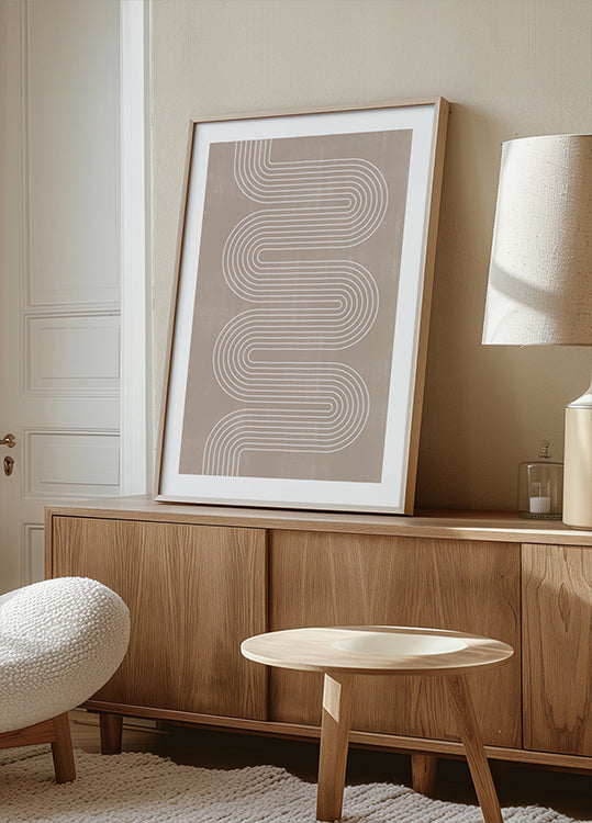 Curved Line Harmony - Posterbox