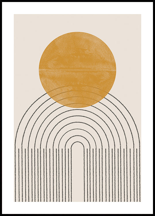 Arc and Sunburst Plakat - Posterbox