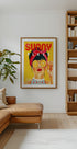A Sunny Place For Shady Ladies Orange Pinup Art Plakat - Posterbox
