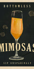 Bottomless Mimosas Art Deco Cocktail Bar Art Plakat - Posterbox
