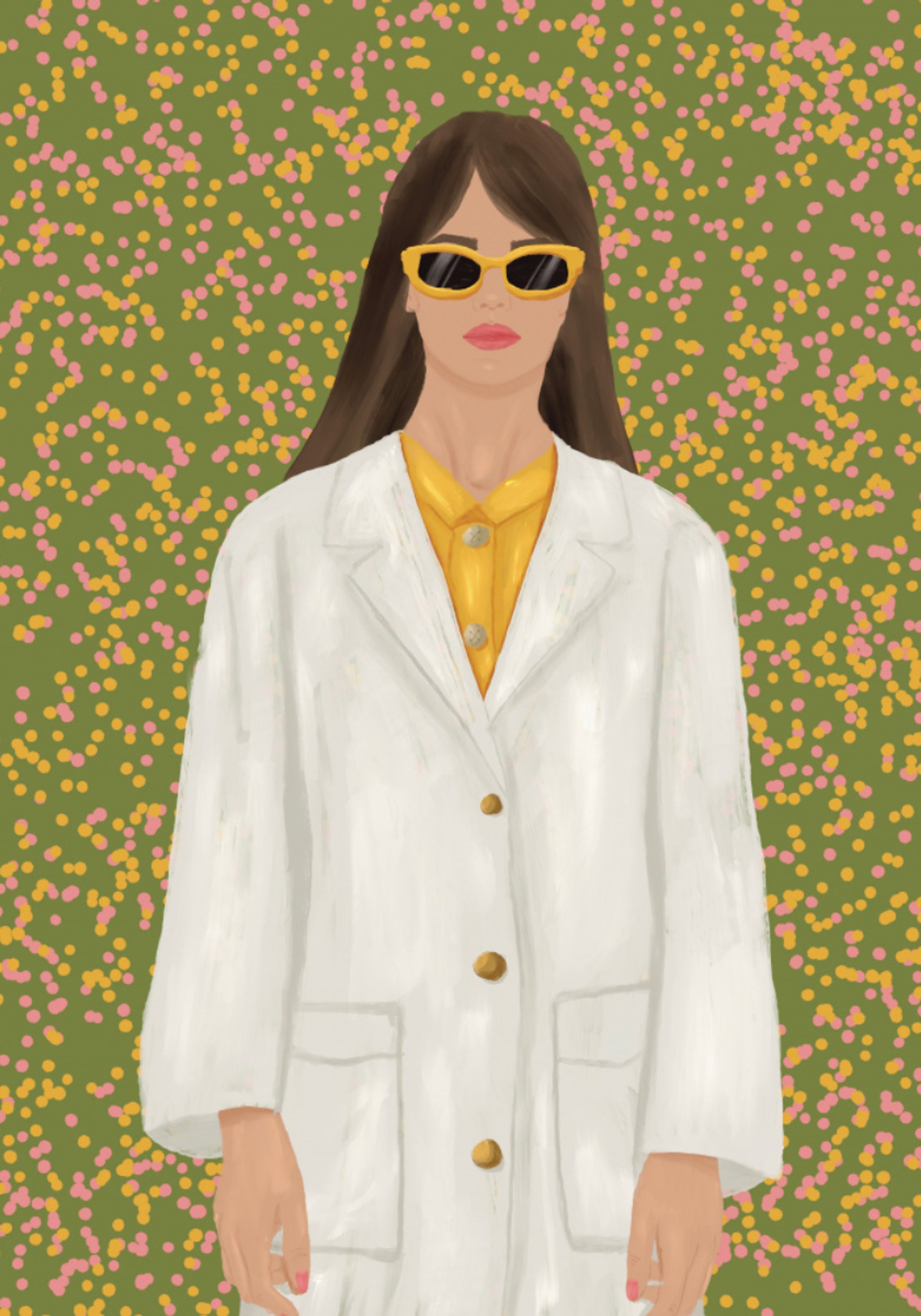 Schicke Frau mit Sonnenbrille