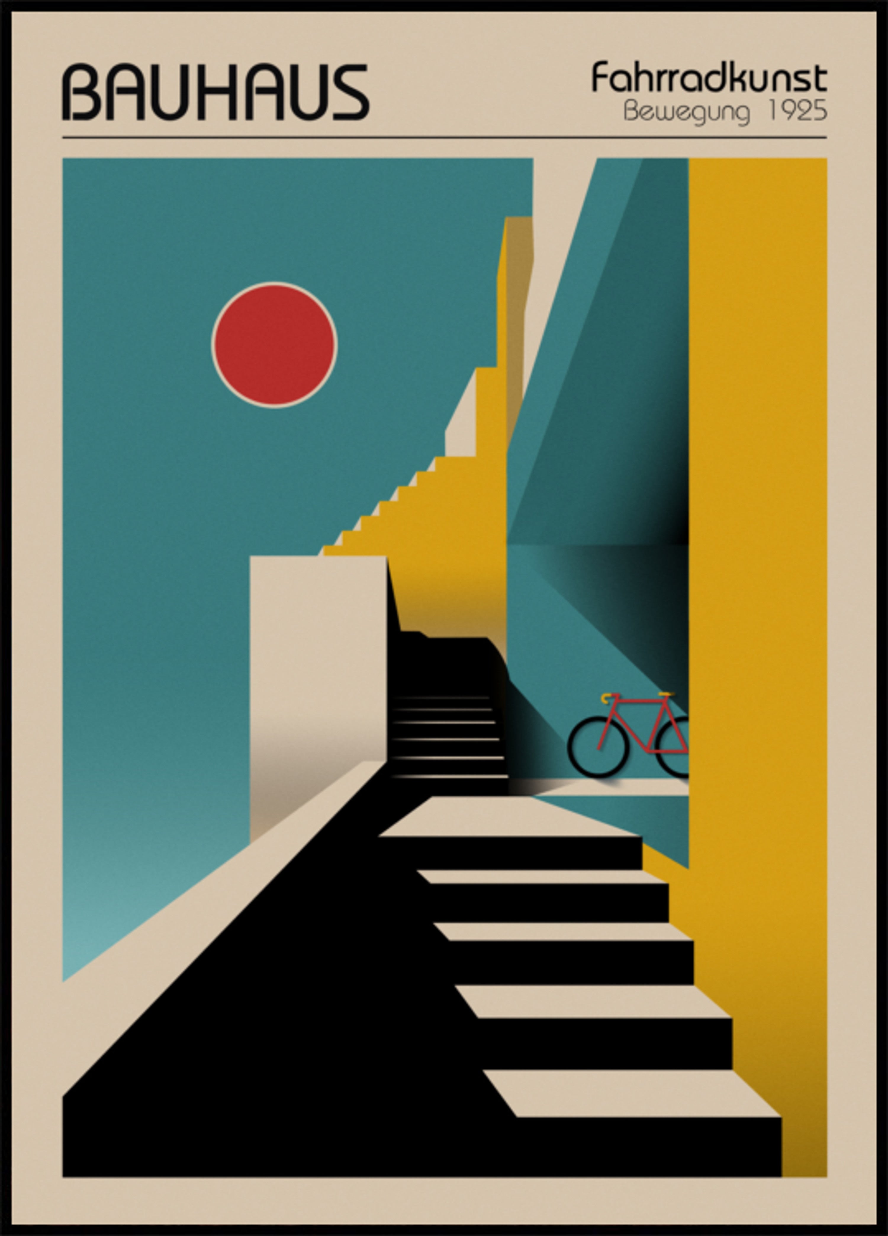 Geometrisches Stadtfahrrad
