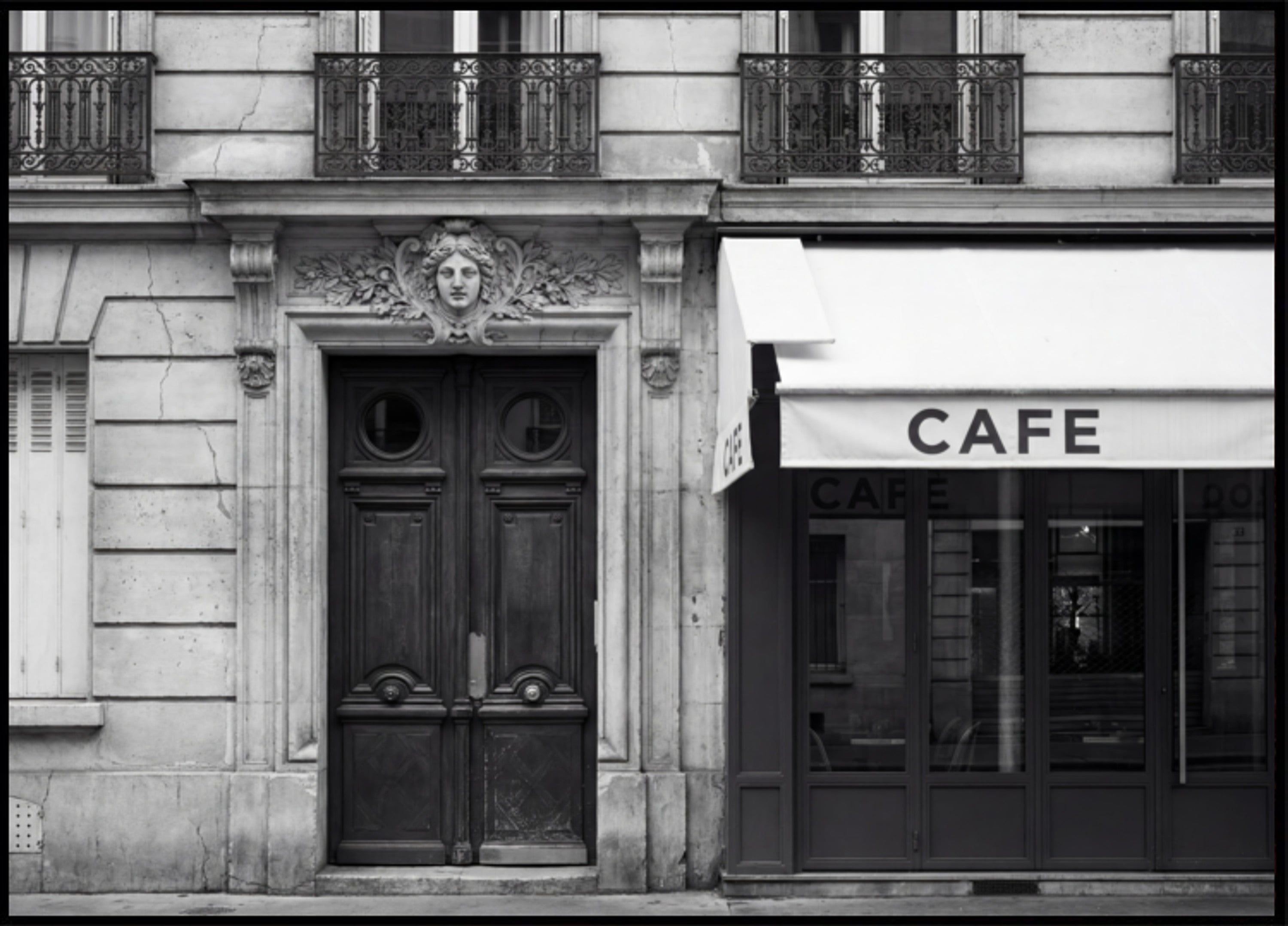 Pariser Café-Fassade
