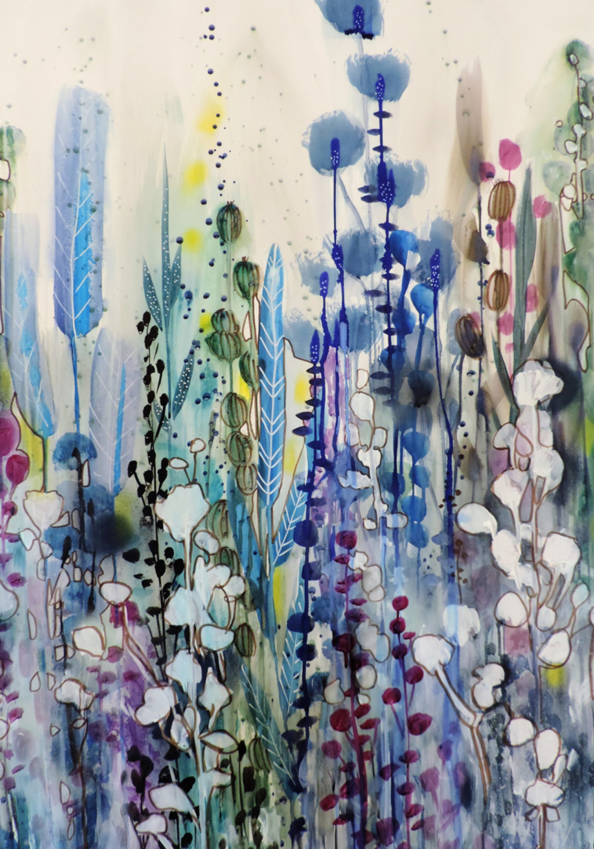 Verträumtes Blumenfeld