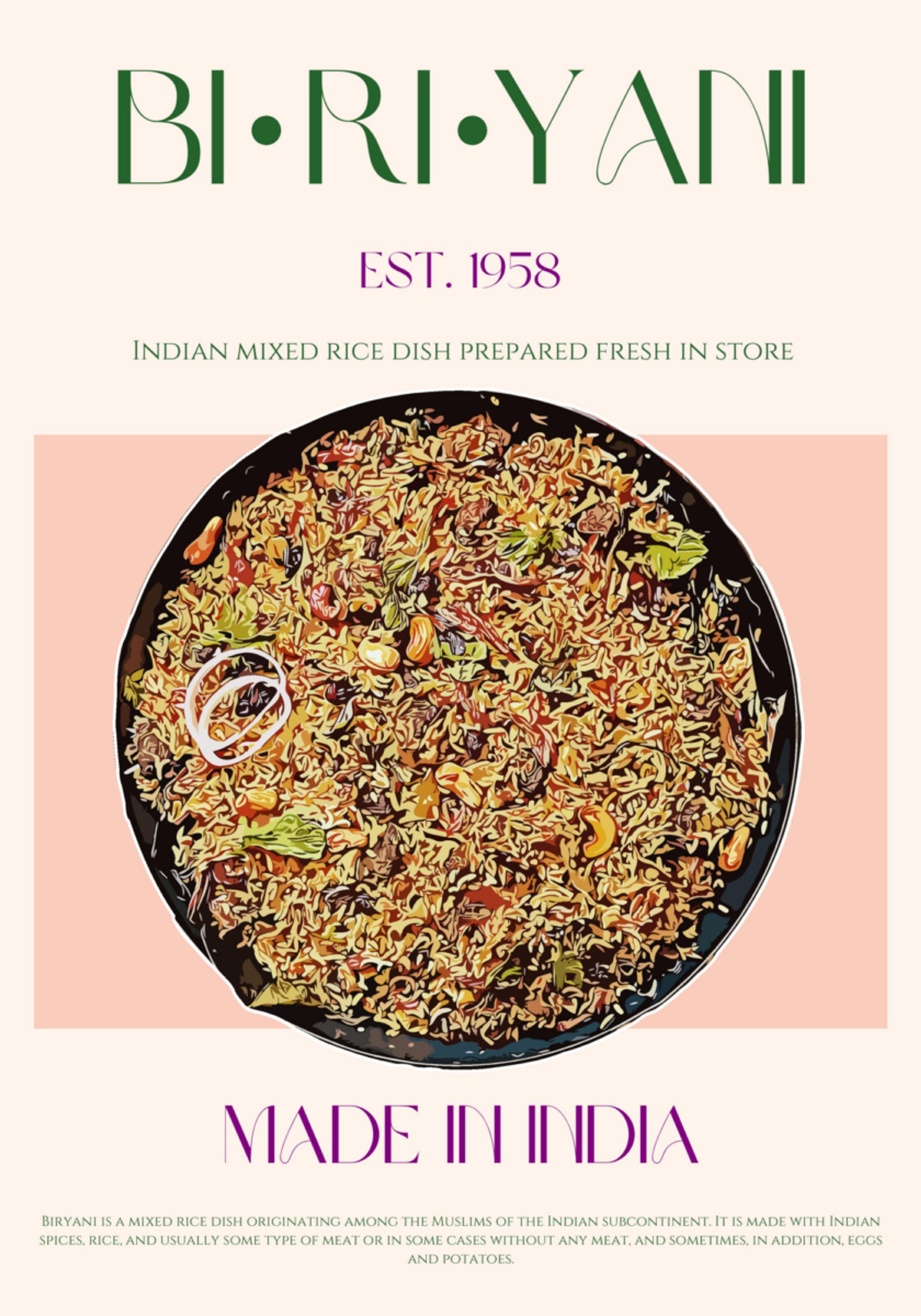 Köstliches indisches Biryani