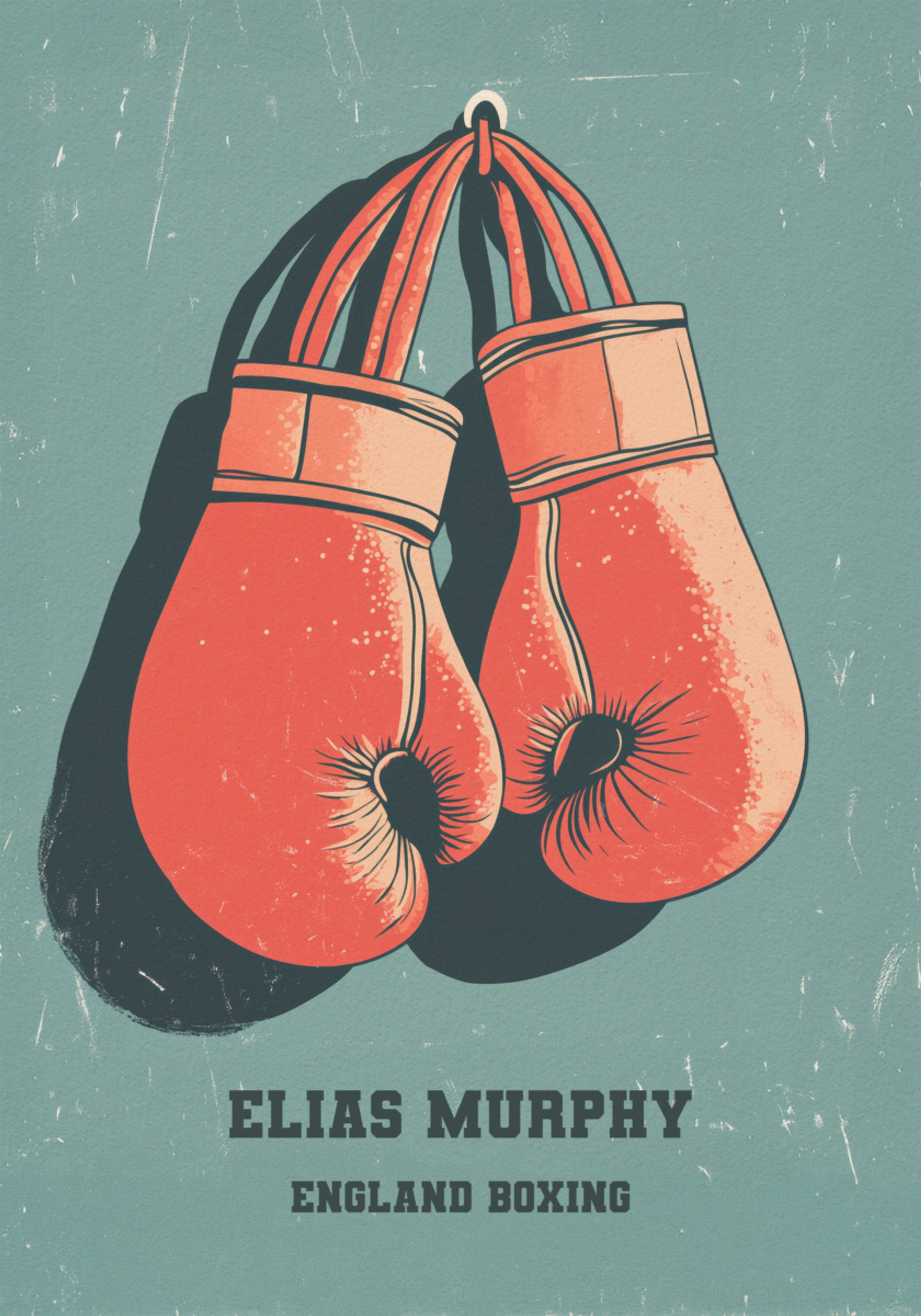 Vintage-Boxhandschuhe-Poster