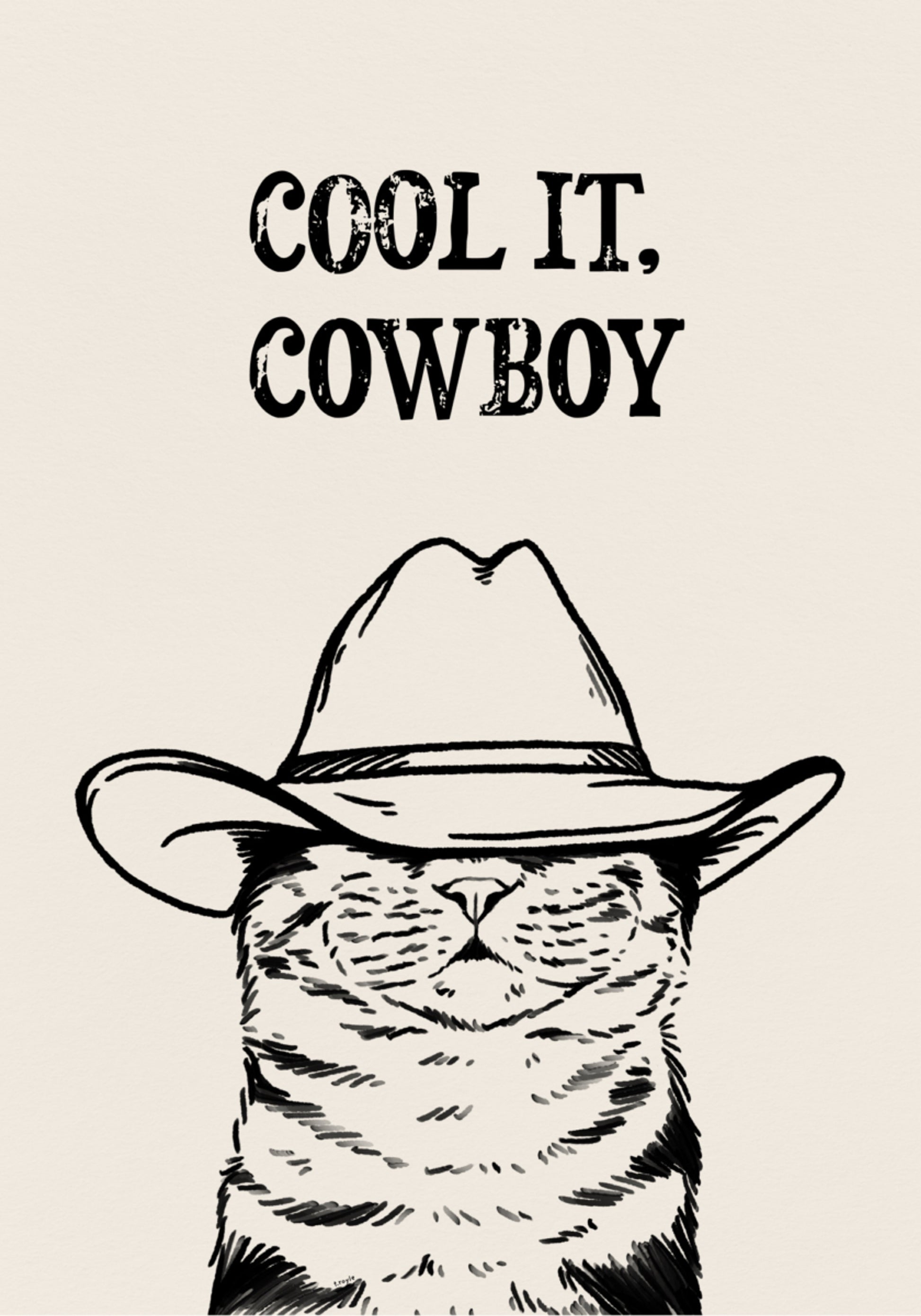 Cool It Cowboy Cat