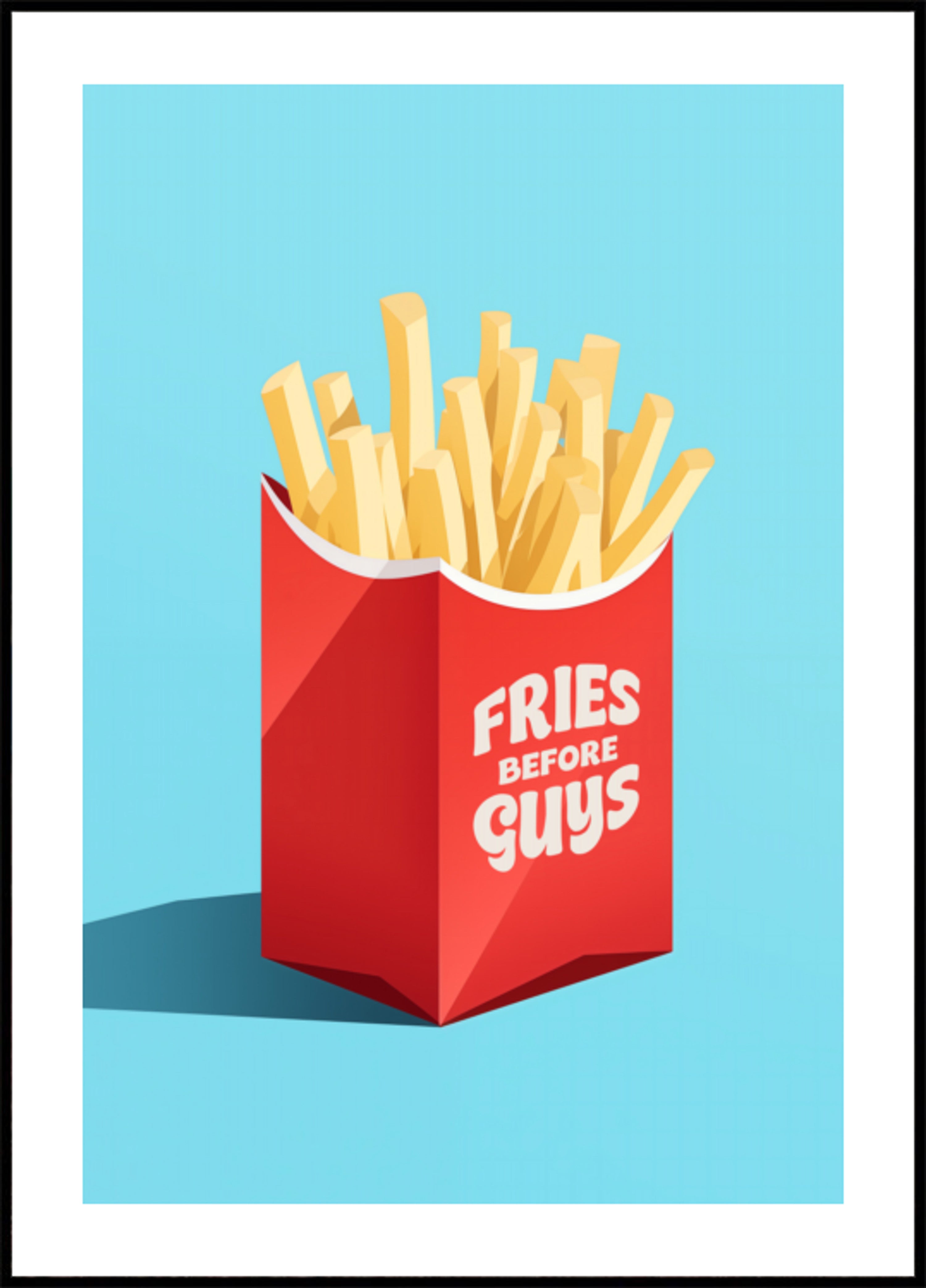 Pommes vor Jungs