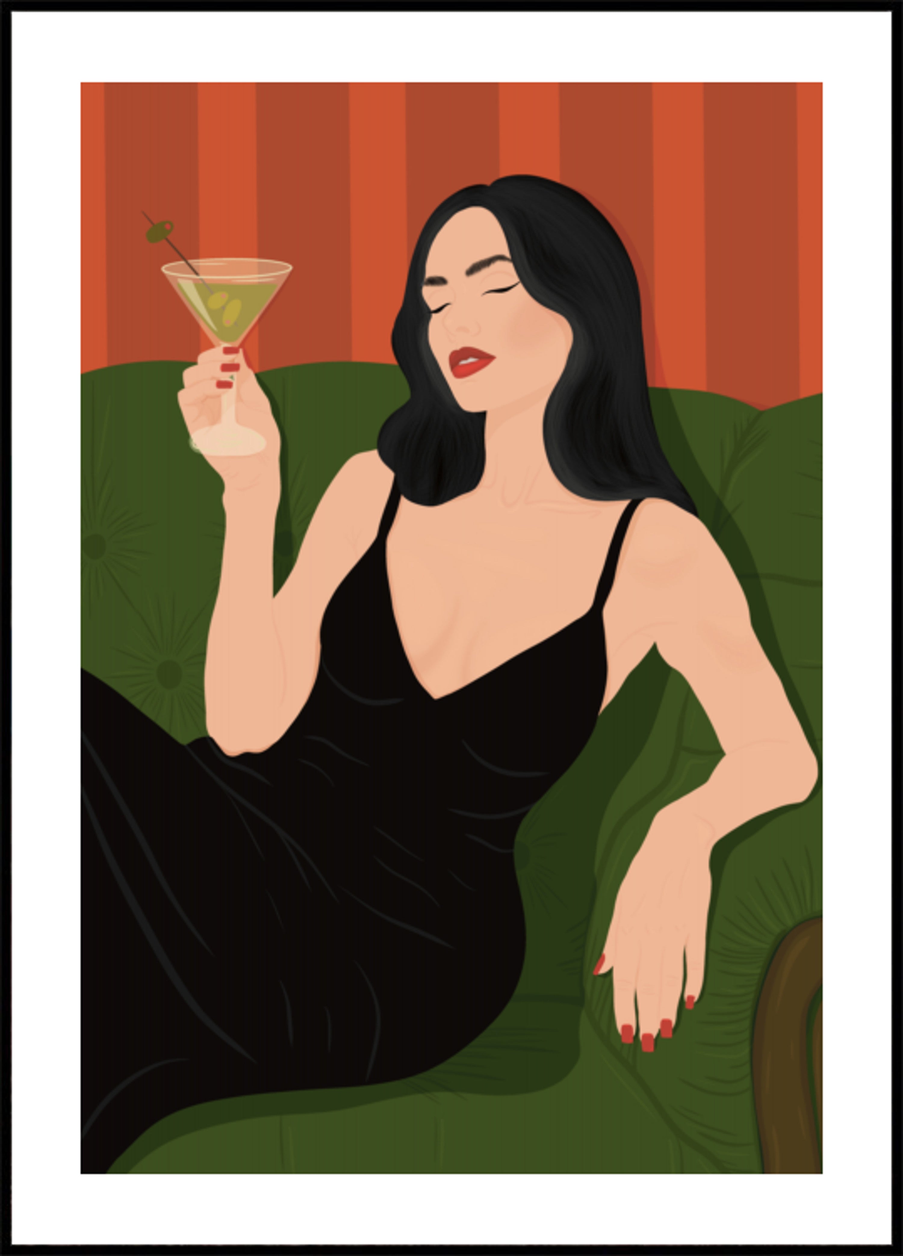 Elegante Martini-Lady