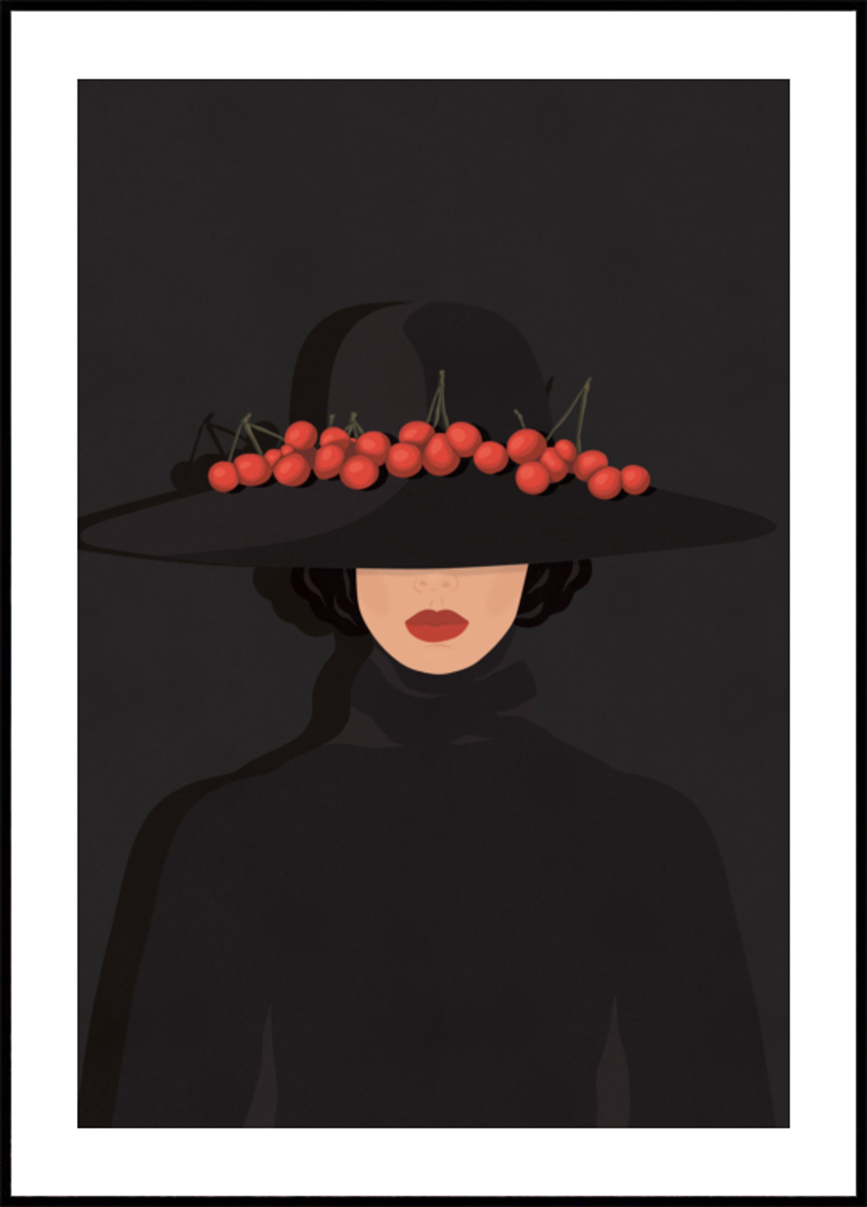 Elegante Kirschfrau