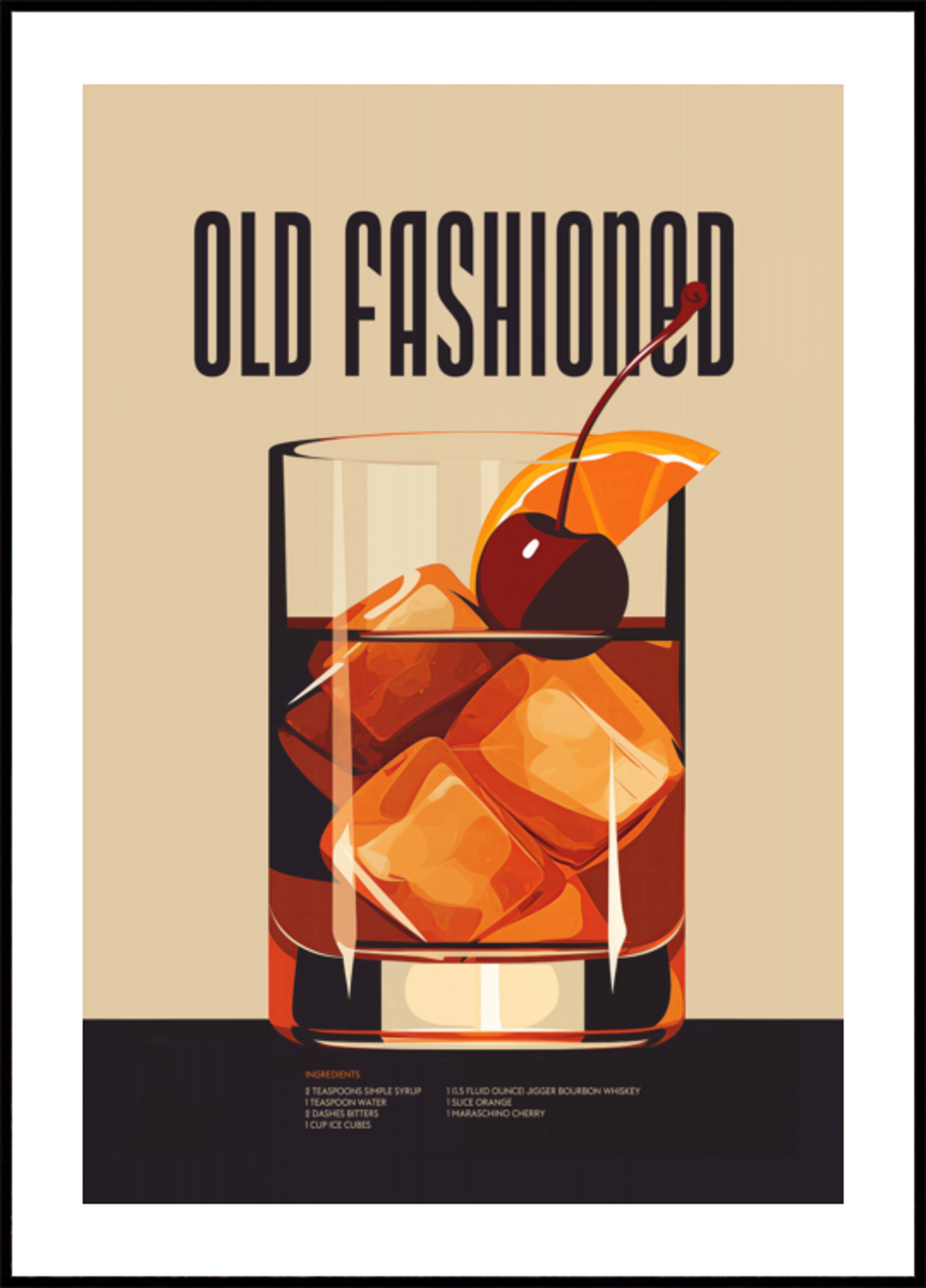Klassischer altmodischer Cocktail