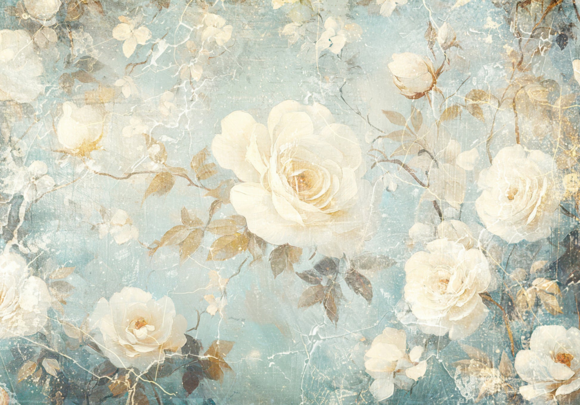 Vintage weiße Rosen