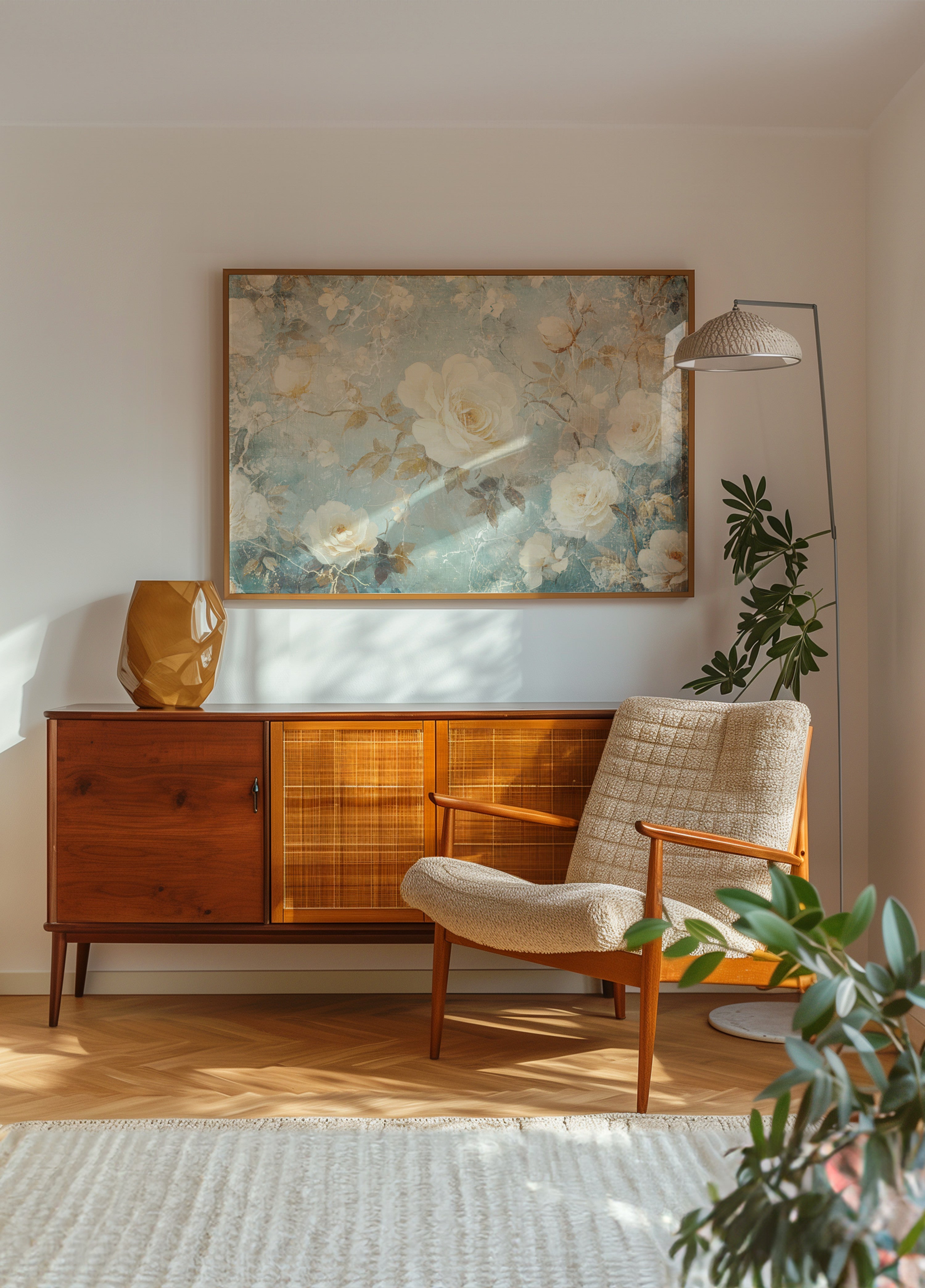 Vintage weiße Rosen