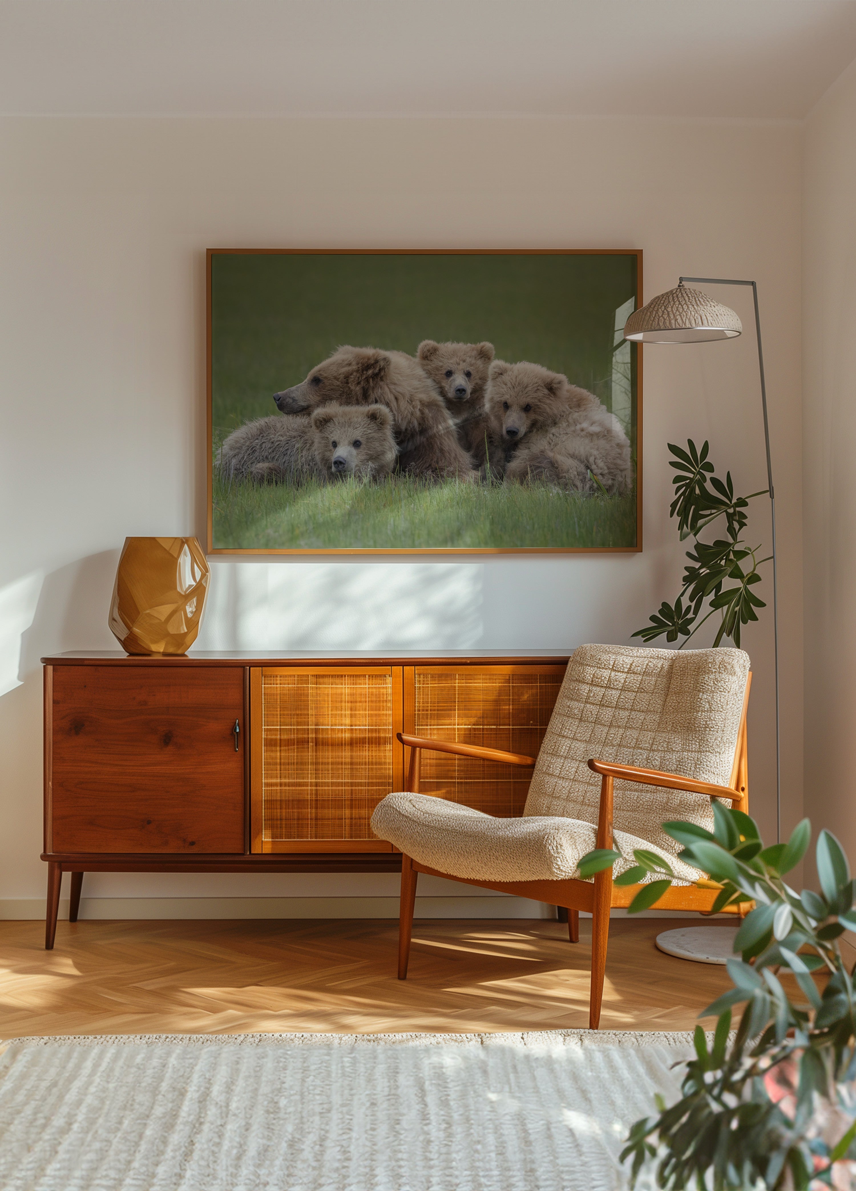 Braunbärenfamilie