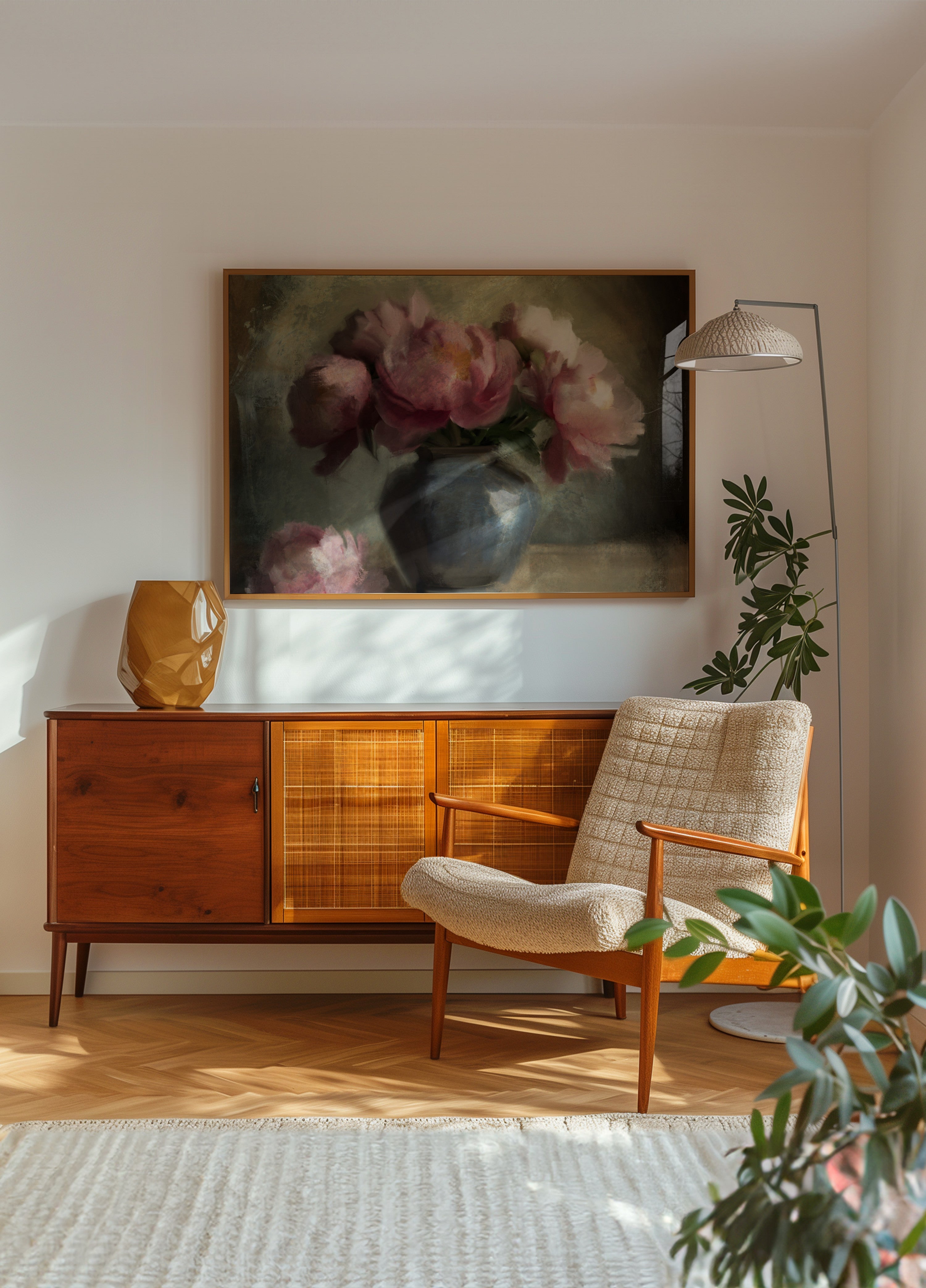 Pivoines Eine Rose