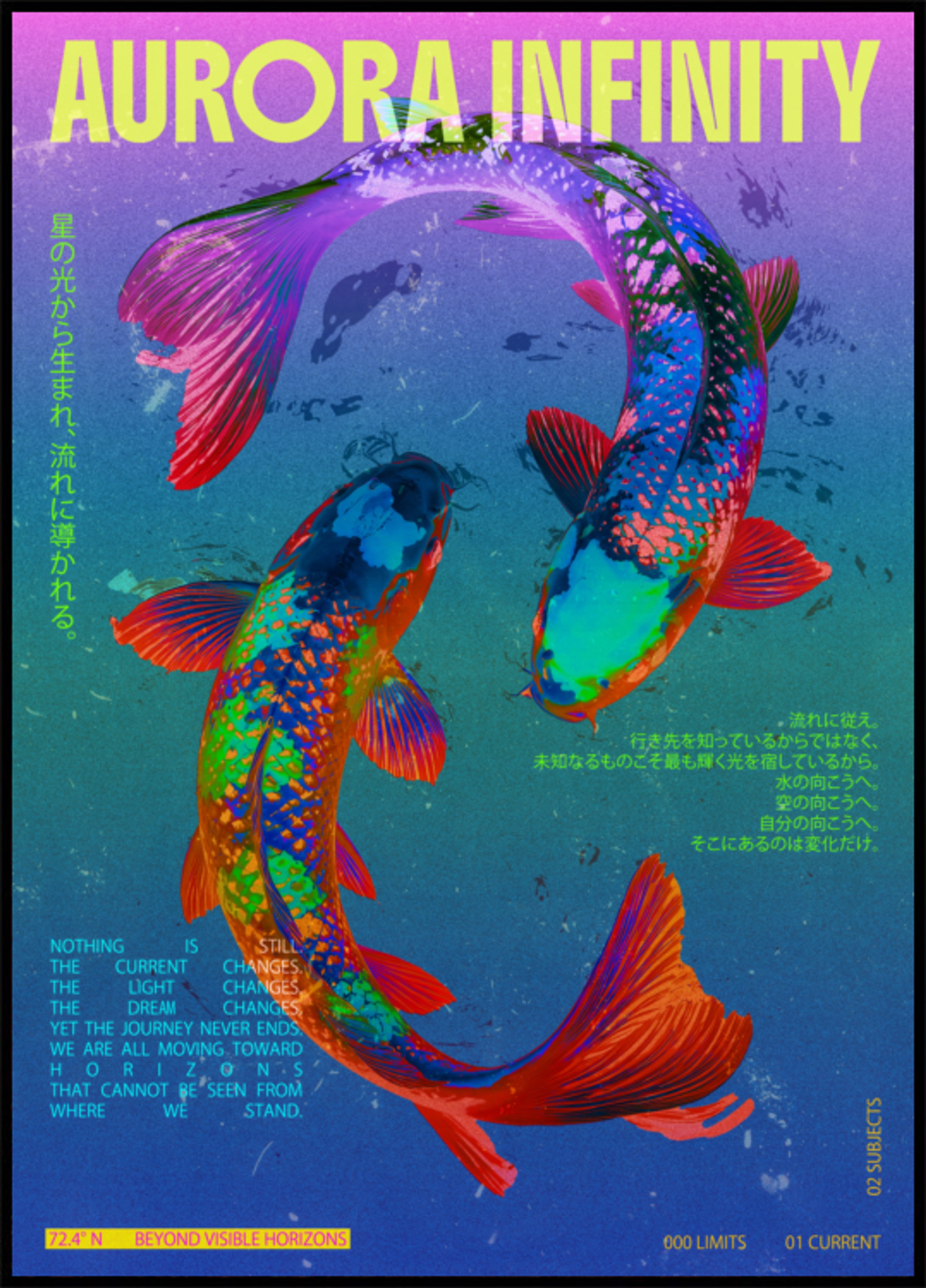 Lebendiger Aurora-Koi