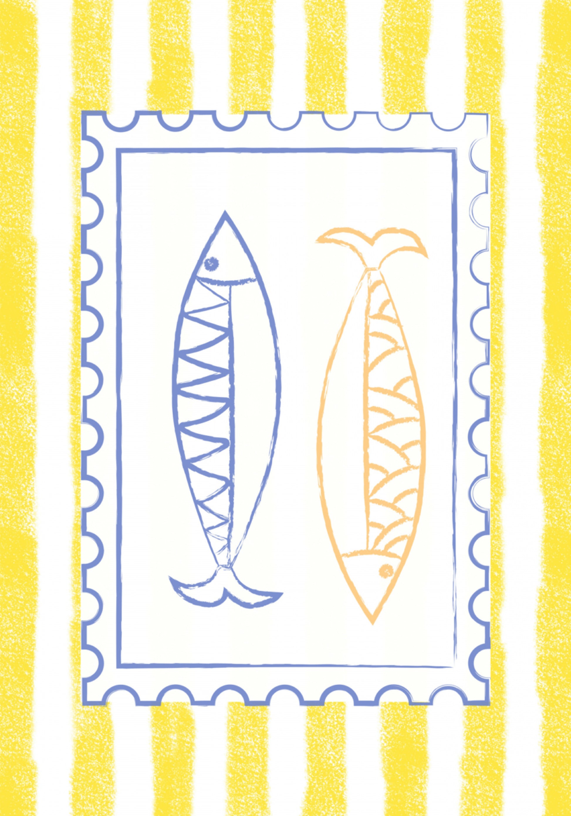 Küstenfisch-Stempel