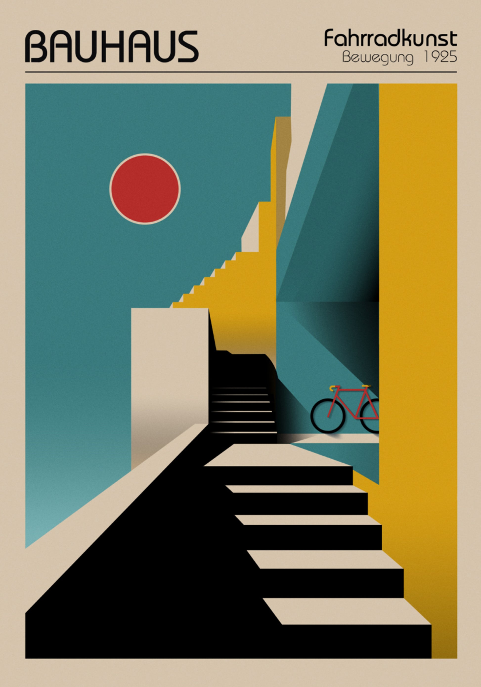 Geometrisches Stadtfahrrad