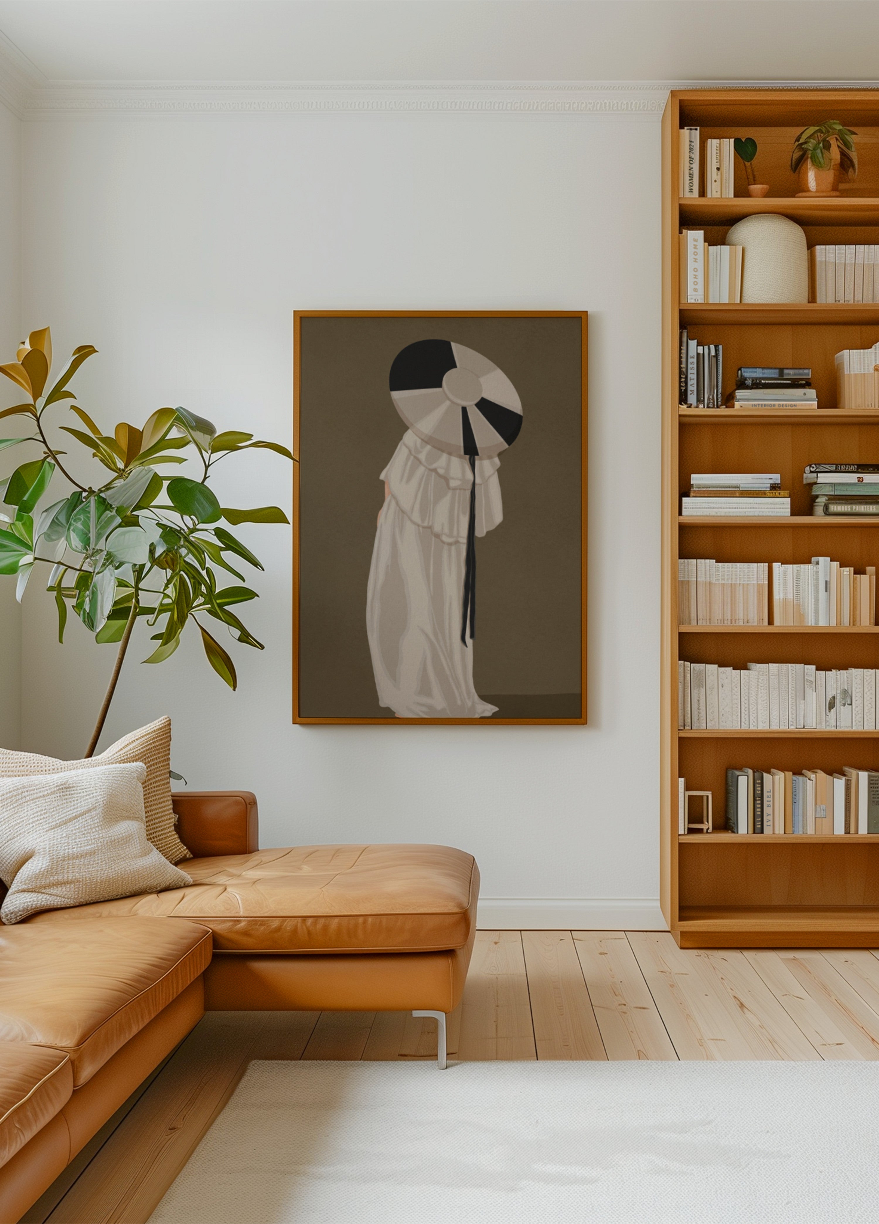 Frau im eleganten Hut