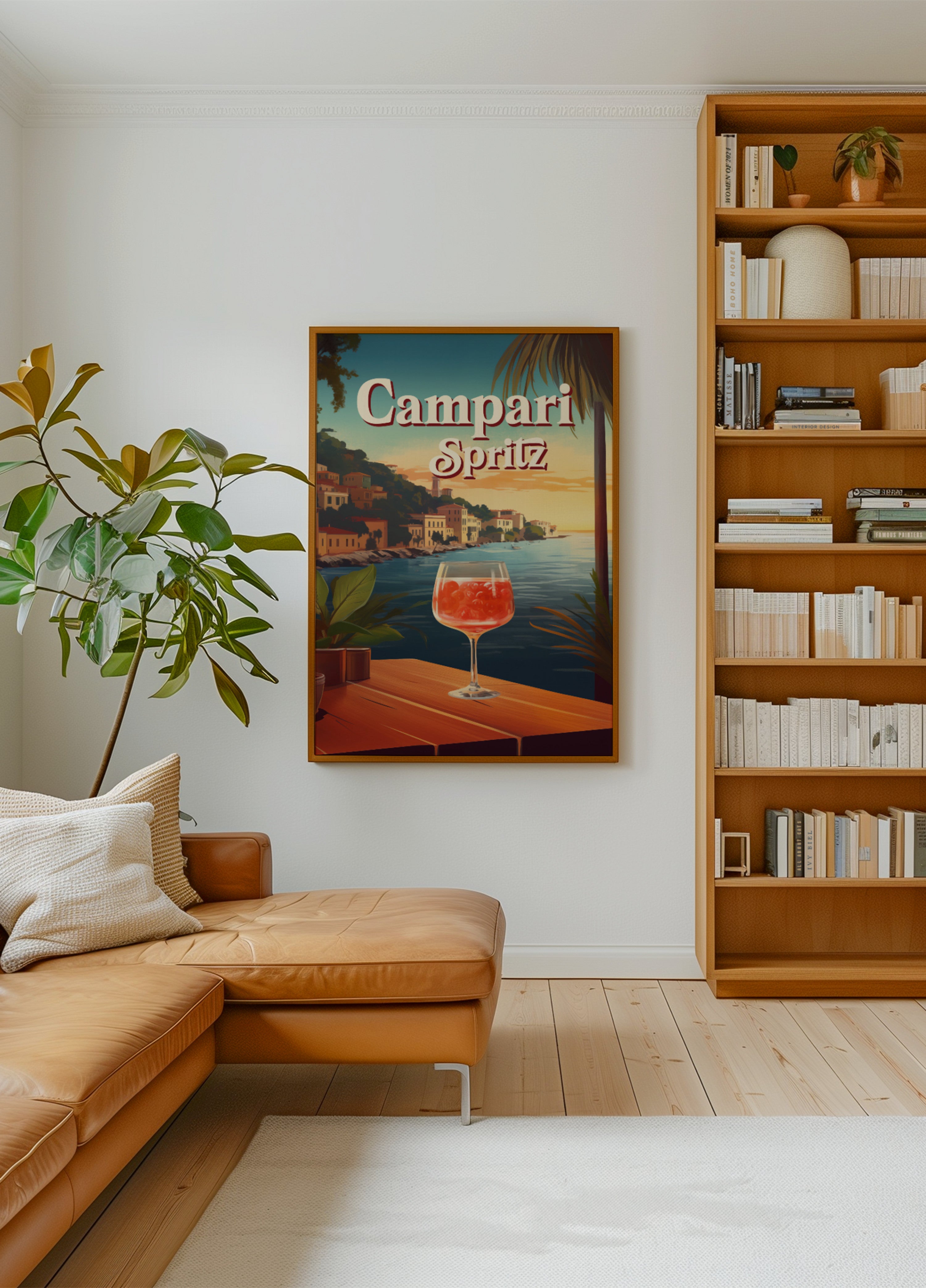 Campari Spritz Sonnenuntergang am Meer