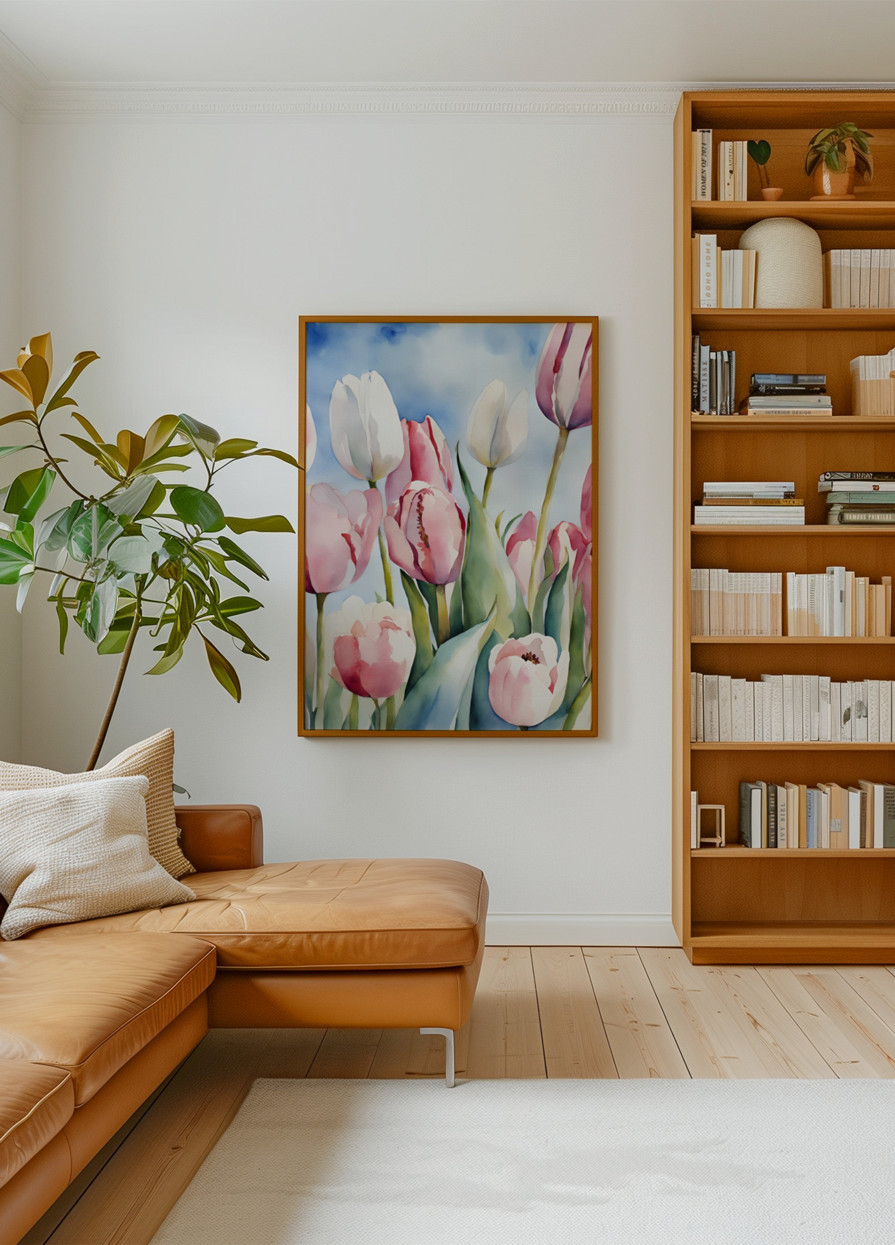 Aquarell Frühlingstulpen