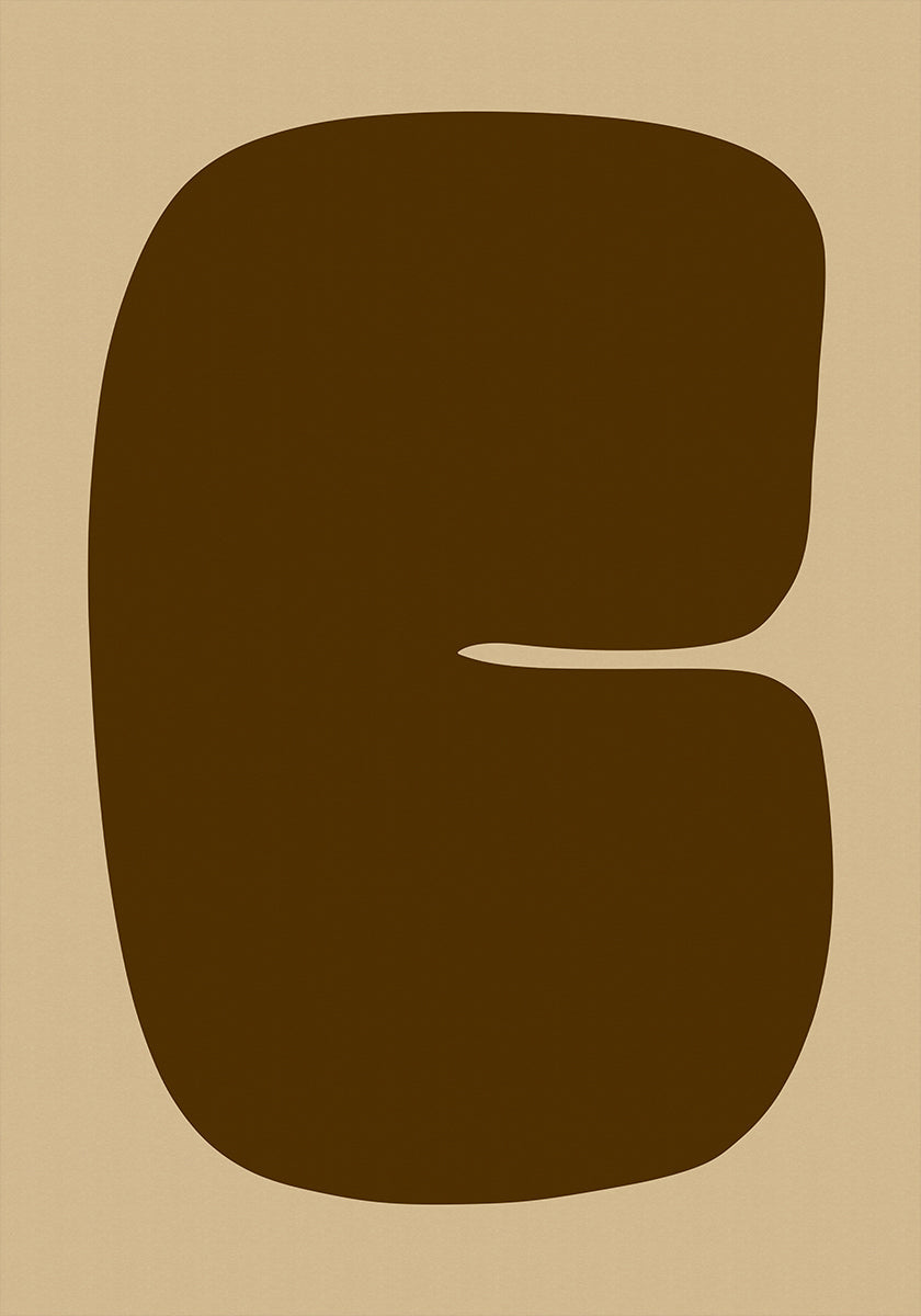 Bold Brown Form Plakat - Posterbox