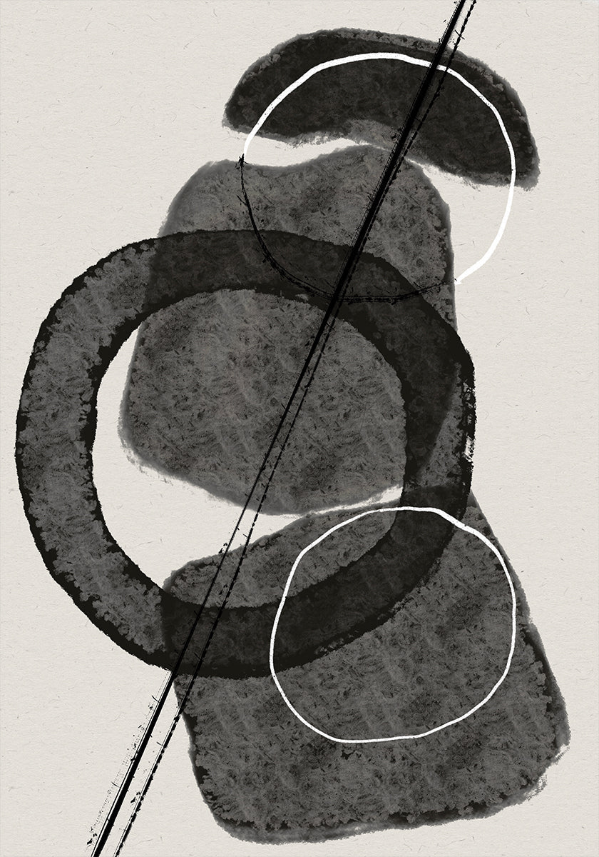 Monochrome Circles - Posterbox