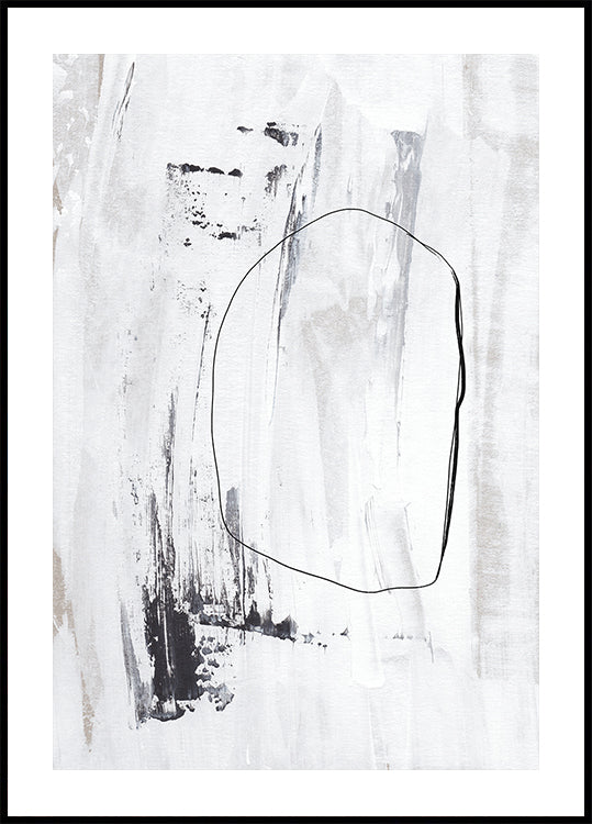 Black Strokes And A Delicate Outline - Posterbox