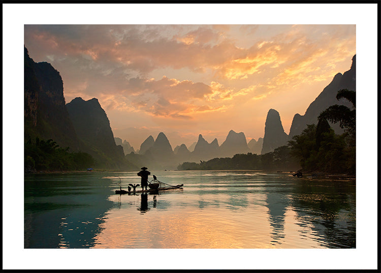 Golden Li River Plakat - Posterbox